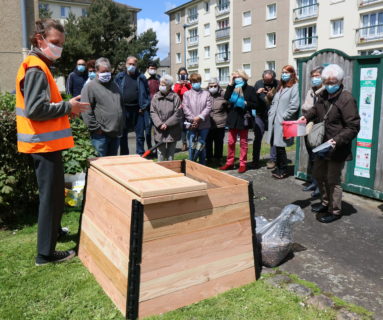 Des composteurs installés dans le quartier Saint-Michel, à Flers