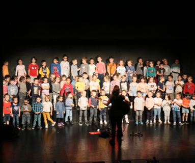 Les maternelles de l'école Roland, à Flers, présentent sur scène leur spectacle de fin d'année