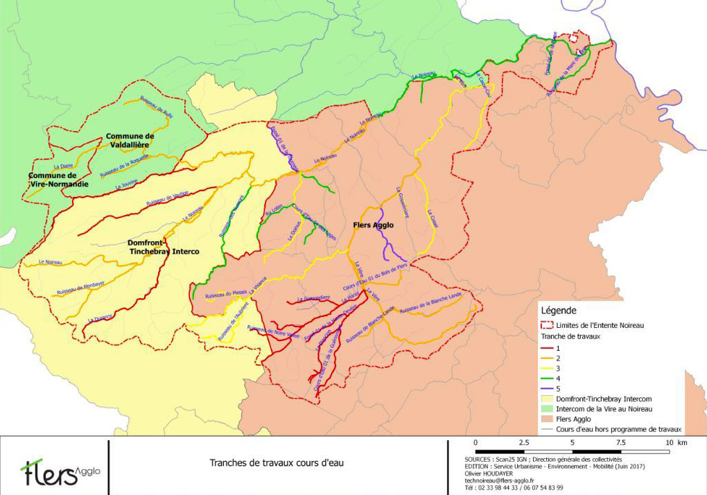 Carte Bassin du Noireau