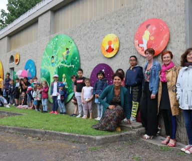 Les enfants des Vallées, à Flers, ont réalisé une fresque