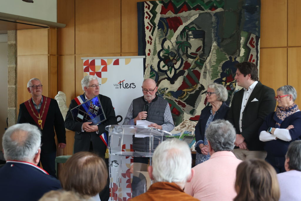 Joël Costard, président du comité du jumelage flérien Flers-Warminster