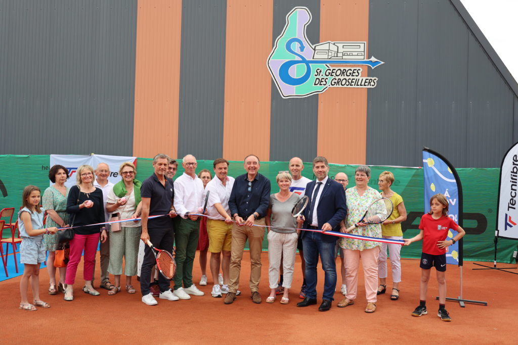 Inauguration des aménagements sur les cours de tennis de Saint-Georges-des-Groseillers