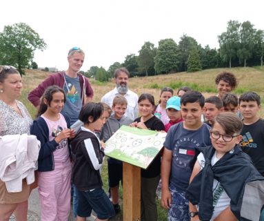 Des panneaux sur la biodiversité dans la vallée de la Fouquerie à Flers