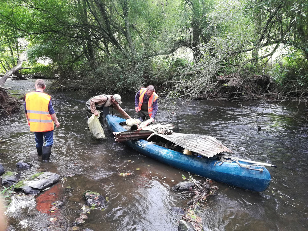 World Clean Up Day 2023 à Berjou et dans la vallée du Noireau avec les bénévoles de l'AEVN