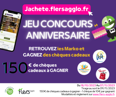 Jachete.flersagglo.fr fête ses 2 ans : des chèques cadeaux sont à gagner