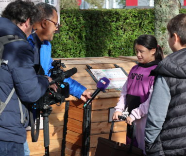 TF1 filme le compostage dans les écoles de Flers