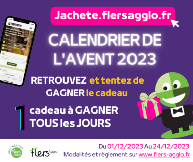 Calendrier de l'Avent de Jachete.flersagglo.fr : un cadeau à gagner chaque jour