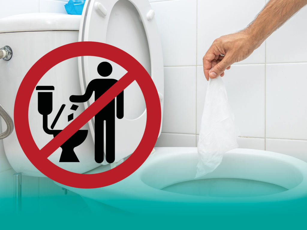 Stop aux lingettes dans les toilettes !