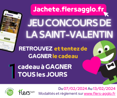 Saint-Valentin : un cadeau à gagner tous les jours avec Jachete.flersagglo.fr