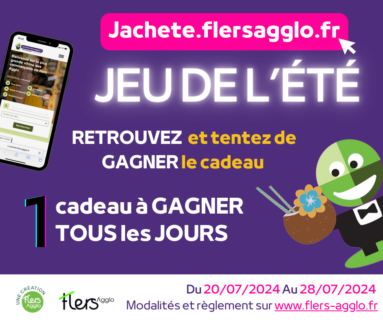 Un cadeau à gagner chaque jour dans vos commerces avec Jachete.flersagglo.fr