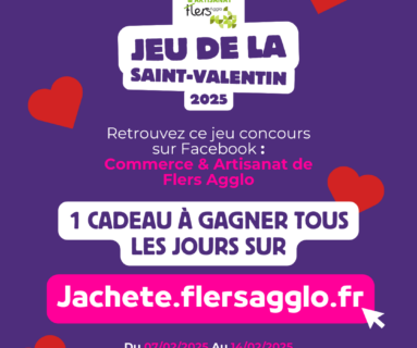 Jeu de la Saint-Valentin : un cadeau à gagner tous les jours avec Jachete.flersagglo.fr