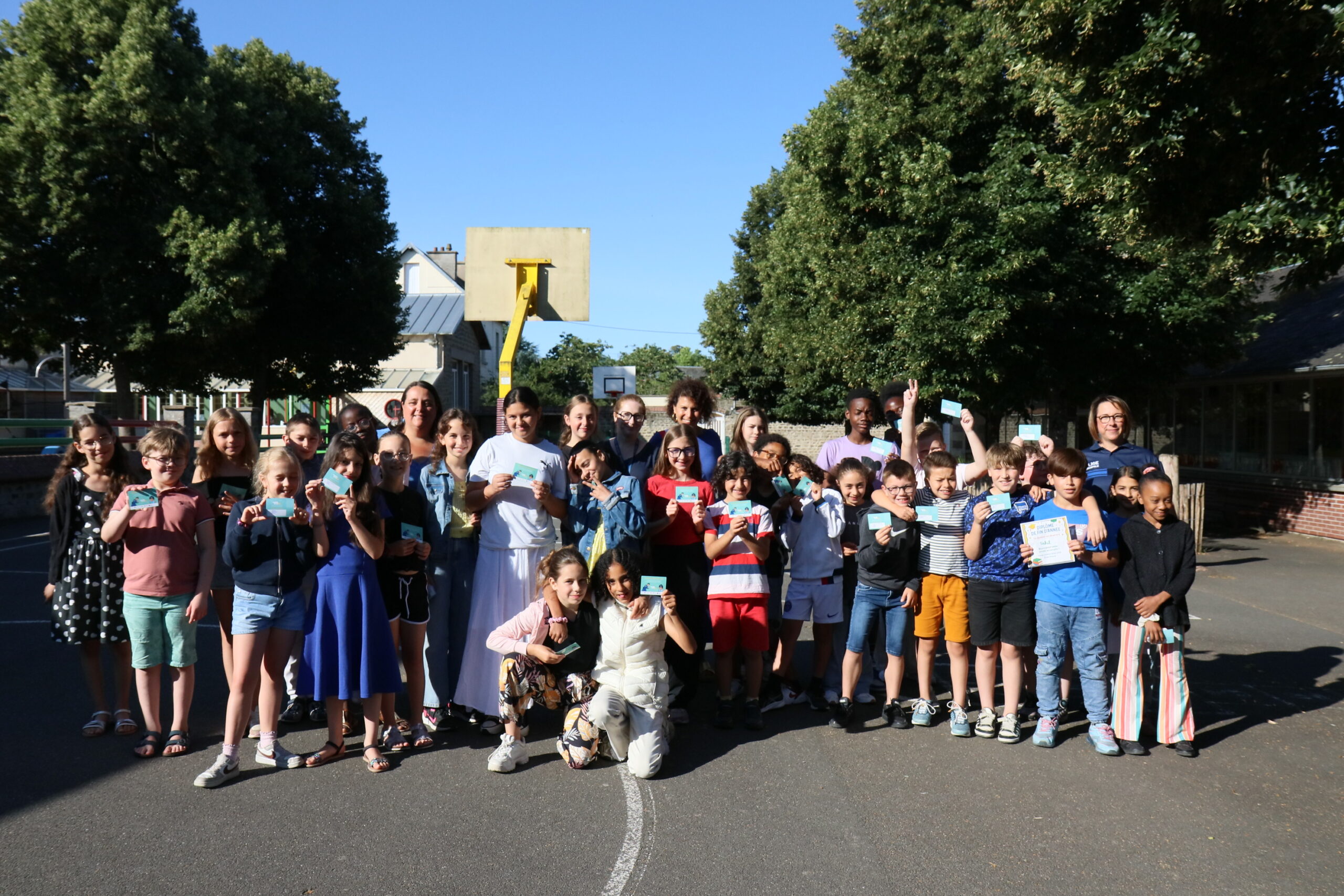 Les CM1 et CM2 de l'école Roland.
