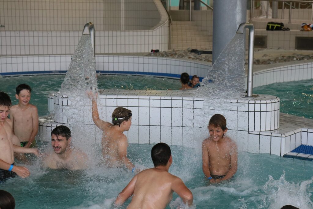 Les jets massants dans le bassin ludique