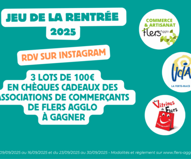 Jeu de la Rentrée : des chèques cadeaux à gagner avec vos commerçants de Flers Agglo