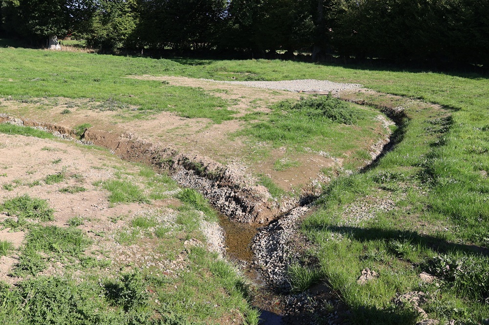 Flers Agglo a reméandré le ruisseau qui est alimenté par deux sources.
