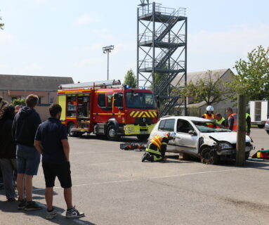 Près de 40 jeunes sensibilisés à la sécurité routière au centre de secours de Flers