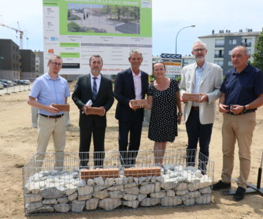 Les travaux de la place urbaine, quartier Saint-Michel, à Flers, sont lancés
