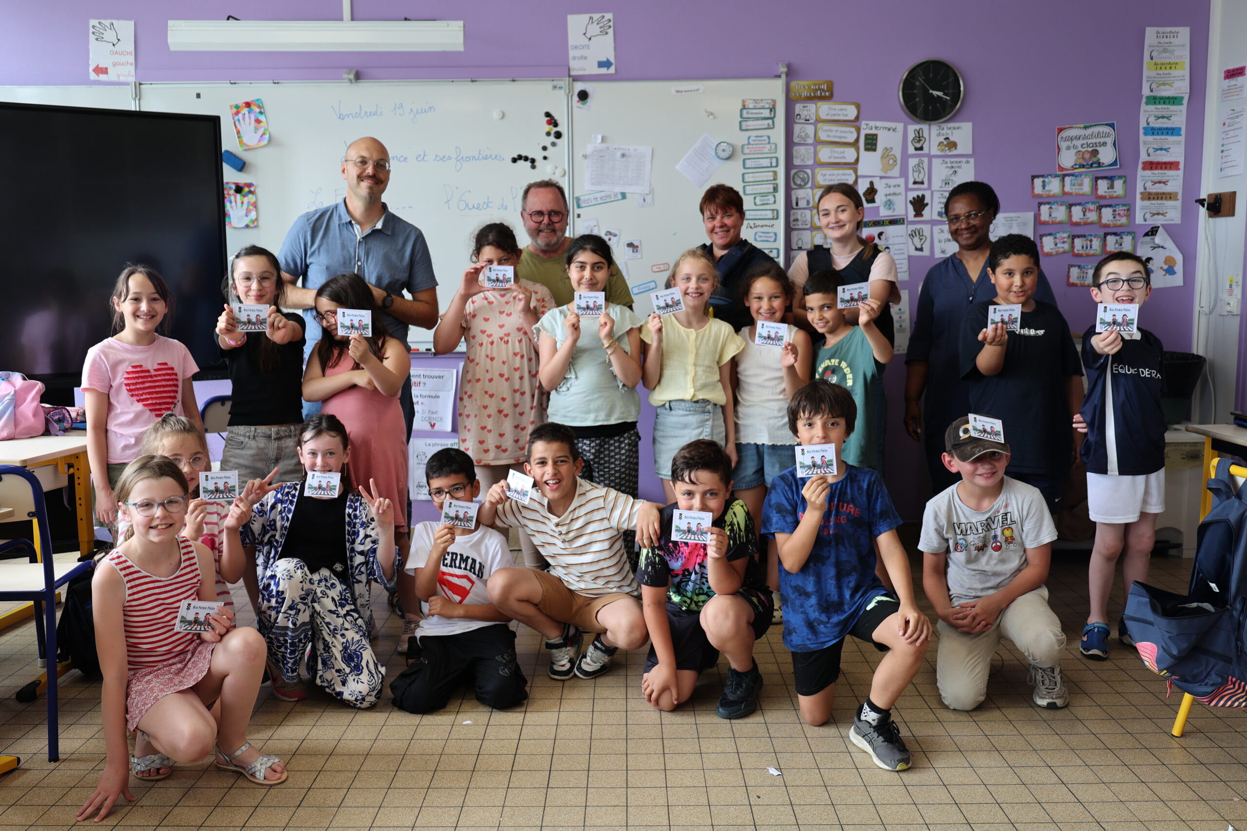 Les CE2 de l'école Roland