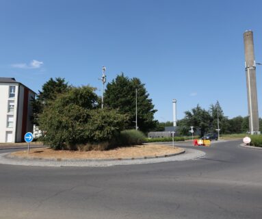 Travaux de voirie à Flers, au rond-point de la rue du Housset, du 15 au 17 juillet