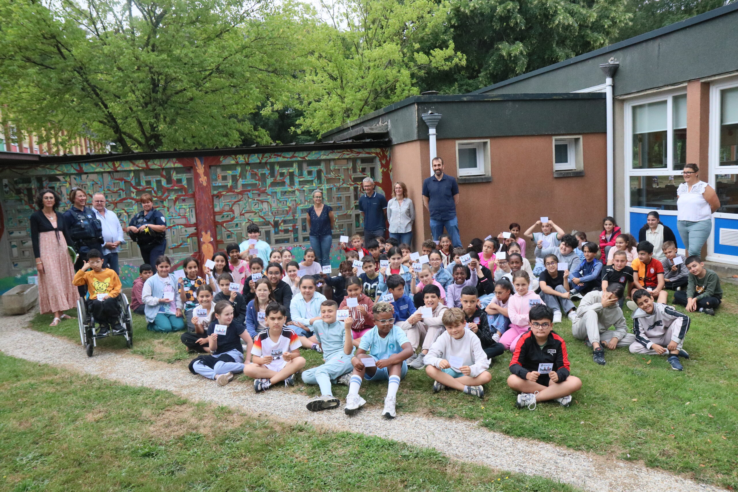 Les CE2 et CM1 de l'école Morin-La Fontaine.