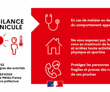 Vigilance rouge canicule – Annulation des évènements extérieurs ce week-end et pour la Fête nationale