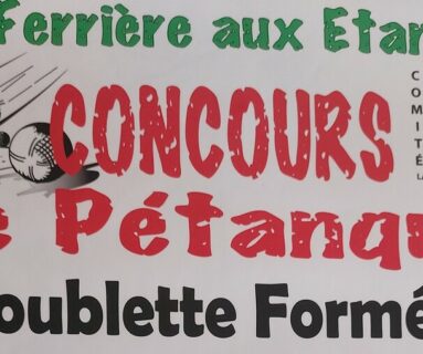 Concours de pétanque en doublettes formées