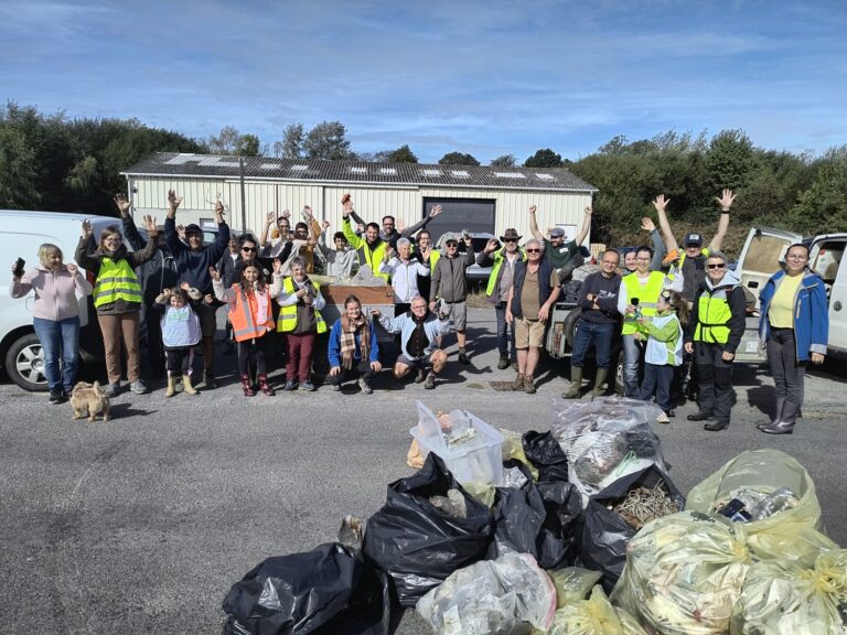 Les participants au World Cleanup Day samedi 20 septembre à Aubusson